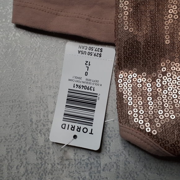 Torrid Rose Gold Foxy Tank Top Cami Size Large - Picture 7 of 10